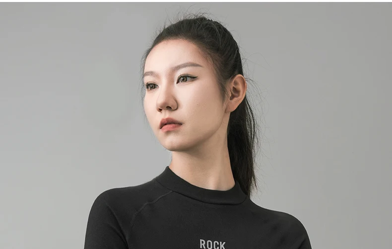 ROCKBROS Autumn Winter Cycling Jersey Warm Fleece Thermal Pullover Shirt Outdoor Sports Undershirt Men Women Cycling Clothing