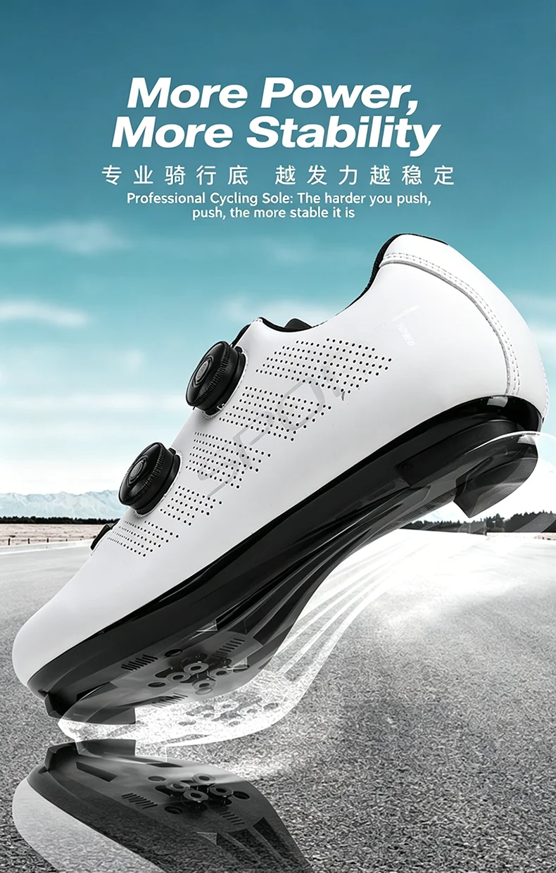 Breathable Cycling Shoes MTB Bike Shoes Men Racing Contest Self-Locking Speed Bicycle Sneakers Women Cleat Road Cycling Footwear