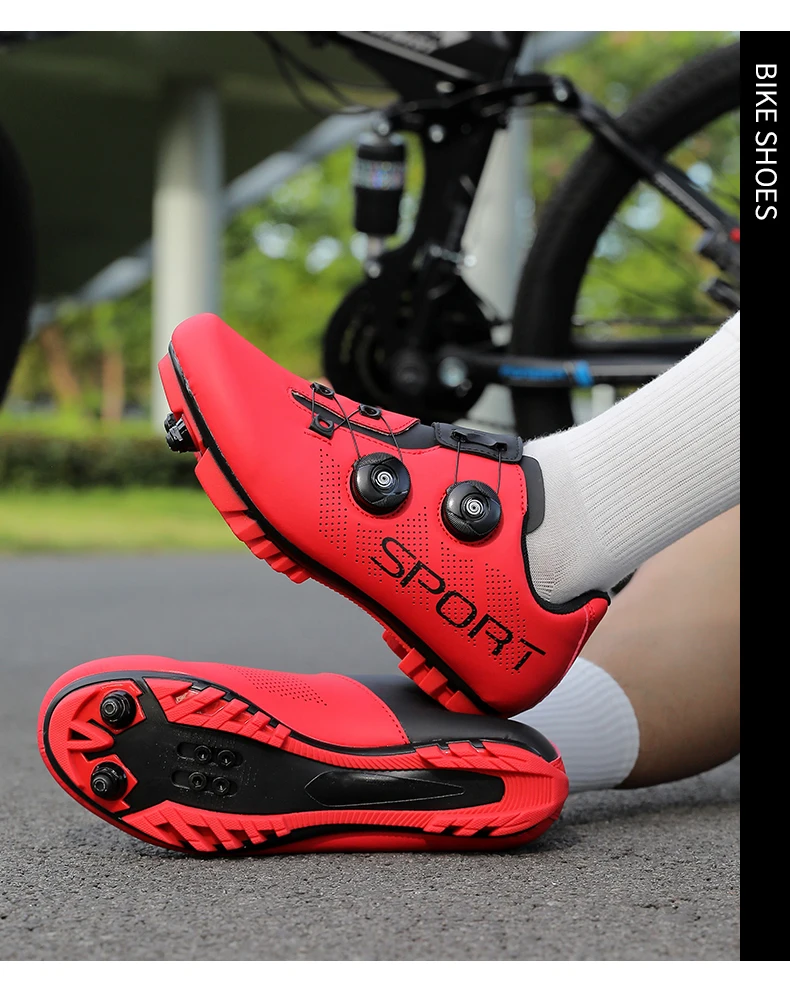 Breathable Cycling Shoes MTB Bike Shoes Men Racing Contest Self-Locking Speed Bicycle Sneakers Women Cleat Road Cycling Footwear
