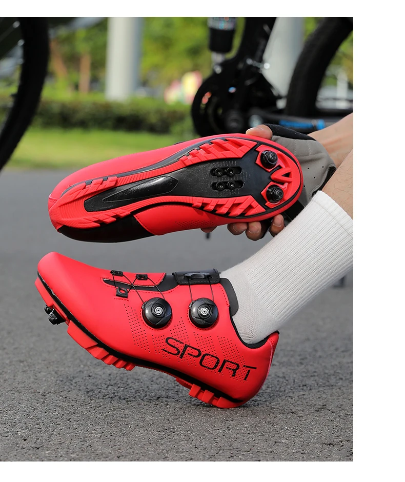 Breathable Cycling Shoes MTB Bike Shoes Men Racing Contest Self-Locking Speed Bicycle Sneakers Women Cleat Road Cycling Footwear