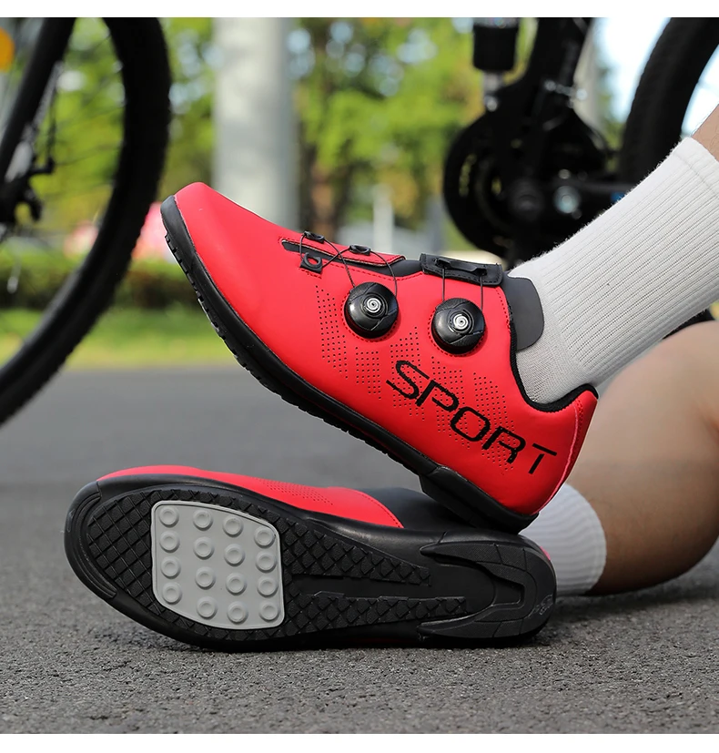 Breathable Cycling Shoes MTB Bike Shoes Men Racing Contest Self-Locking Speed Bicycle Sneakers Women Cleat Road Cycling Footwear