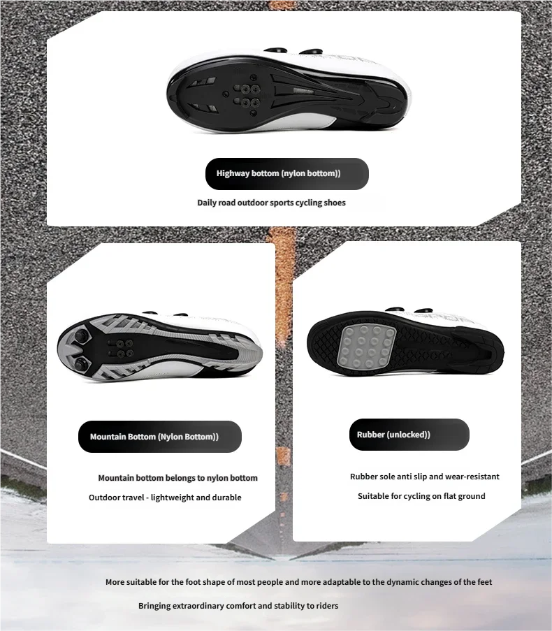Breathable Cycling Shoes MTB Bike Shoes Men Racing Contest Self-Locking Speed Bicycle Sneakers Women Cleat Road Cycling Footwear