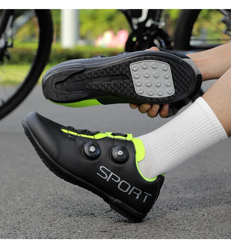 Breathable Cycling Shoes MTB Bike Shoes Men Racing Contest Self-Locking Speed Bicycle Sneakers Women Cleat Road Cycling Footwear