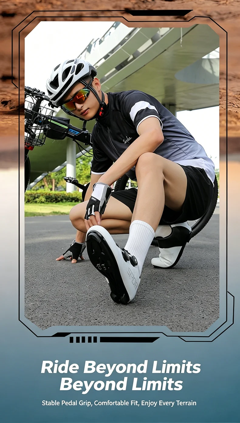 Breathable Cycling Shoes MTB Bike Shoes Men Racing Contest Self-Locking Speed Bicycle Sneakers Women Cleat Road Cycling Footwear