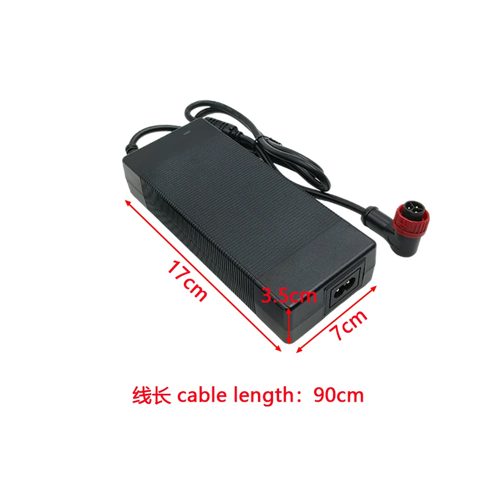58.8V 2A 3-pin Battery Charger For GOJUSIN Fit For KUGOO F3 PRO MAX/AUSOM LEOPARD DT1 PRO / DT2 PRO / SR1 Electric Scooter