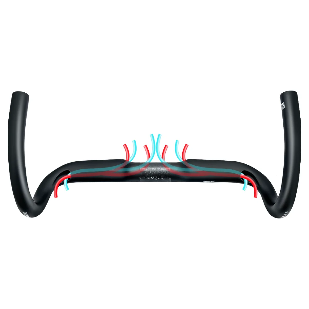 BALUGOE Carbon Fiber Ultralight Road Bicycle Handle Full Internal Wiring Handle Professional Competition Competitive Cycling