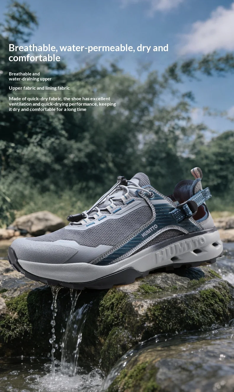 HUMTTO Breathable Sports Sneaker for Mens Summer Hiking Shoes Luxury Designer Man Outdoor Trekking Climbing Water Sneakers Men's