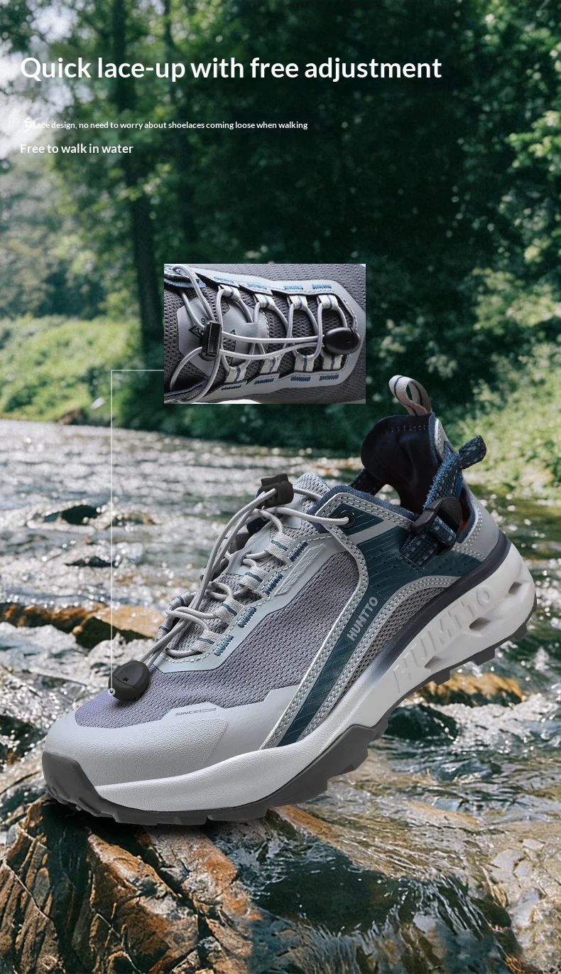 HUMTTO Breathable Sports Sneaker for Mens Summer Hiking Shoes Luxury Designer Man Outdoor Trekking Climbing Water Sneakers Men's