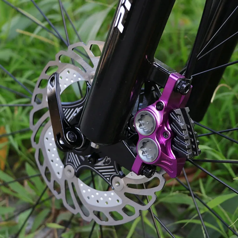 IIIPRO 4 Piston Bike Hydraulic Brake 800/1550MM Left Front Right Rear Bicycle Disc Brake MTB Road Cycling Disc Brake Bike Parts