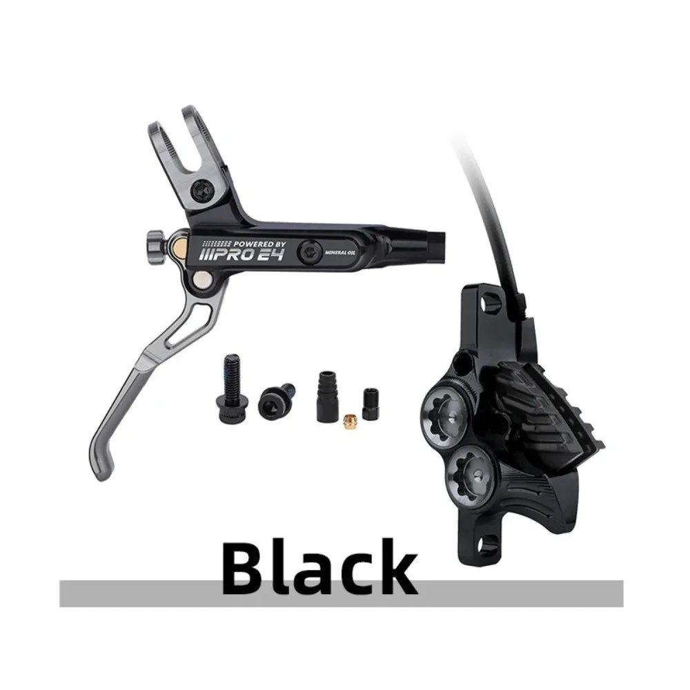 IIIPRO 4 Piston Bike Hydraulic Brake 800/1550MM Left Front Right Rear Bicycle Disc Brake MTB Road Cycling Disc Brake Bike Parts