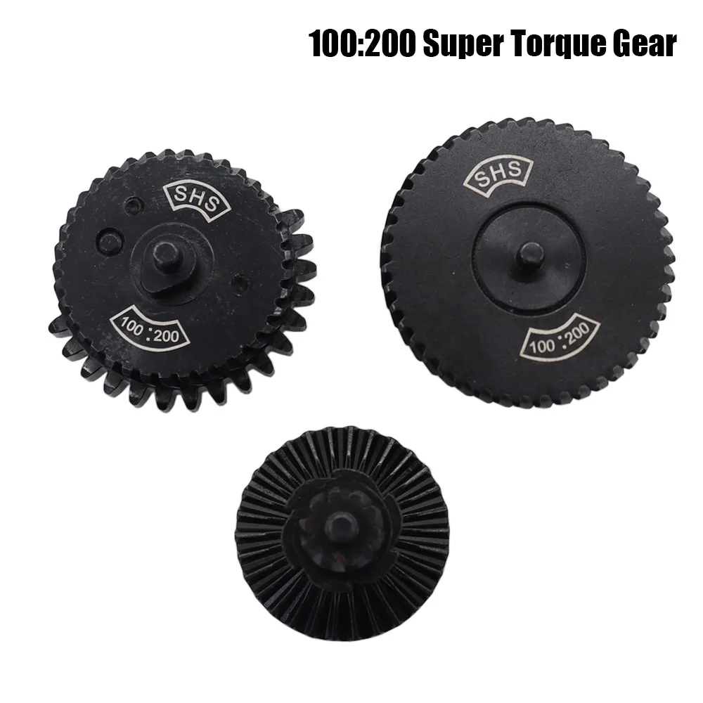 SHS CNC Steel Cutting Hight Speed High Torque Gear Set For AEG Gearbox SR25/9:1/12:1/13:1/16:1/18:1/100:200/100:300 Gear Set