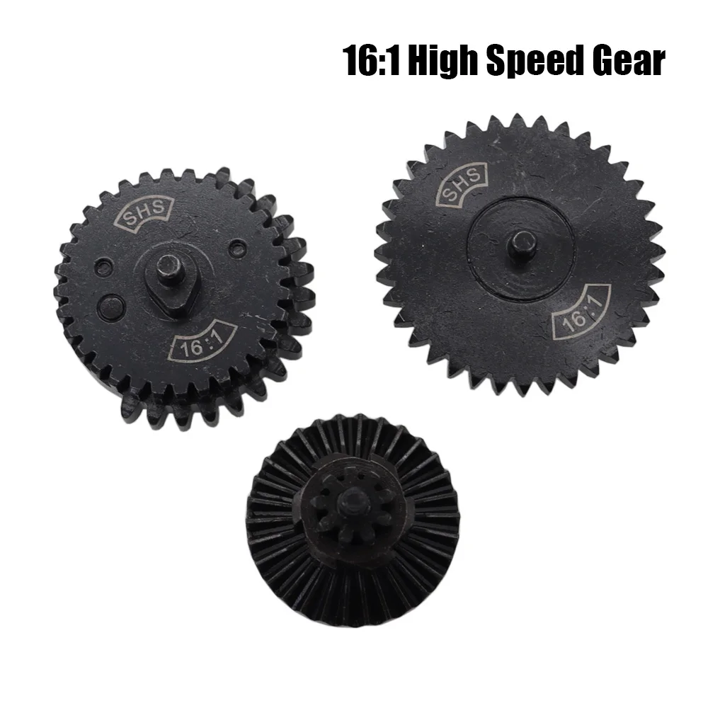 SHS CNC Steel Cutting Hight Speed High Torque Gear Set For AEG Gearbox SR25/9:1/12:1/13:1/16:1/18:1/100:200/100:300 Gear Set