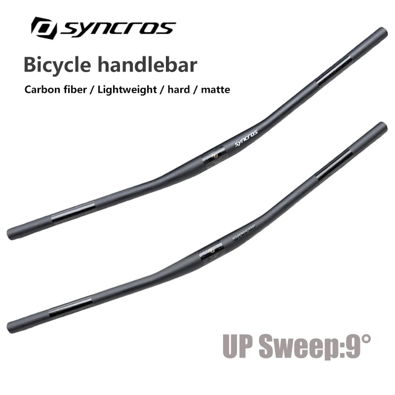 Syncros Carbon Fiber MTB Handlebar 9 Degree 31.8mm Matte Flat Mountain Bike Handlebars Bicycle Accessories