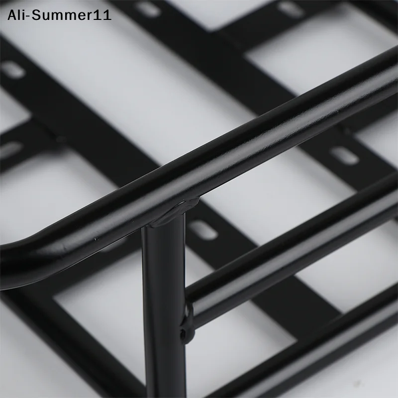 【Wq0】【】Rear Bike Basket Bicycle Cargo Rack Bag Large Capacity E-Bike Basket Bike Baskets Rear Removable Metal Rack For Most Bike
