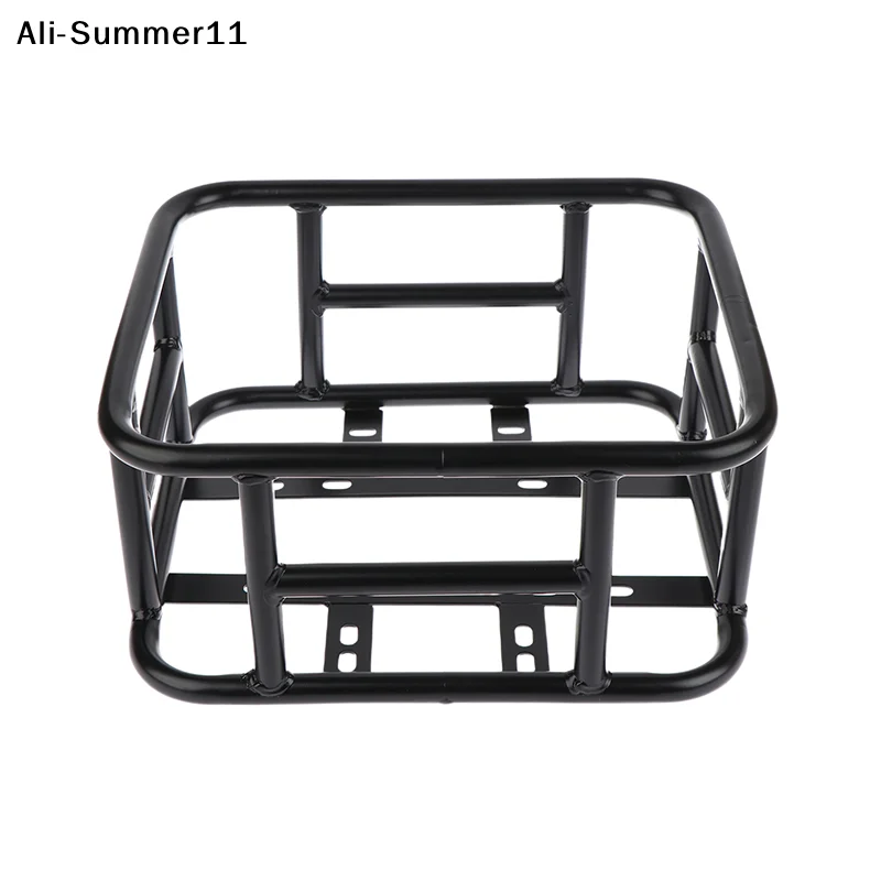 【Wq0】【】Rear Bike Basket Bicycle Cargo Rack Bag Large Capacity E-Bike Basket Bike Baskets Rear Removable Metal Rack For Most Bike