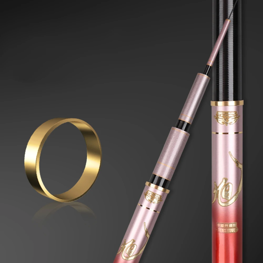 FISHINGFANS 4H 5H 6H Telescopic Fishing Rod Ultralight Super Hard Carbon Fiber Portable For Freshwater Carp Stream Pole