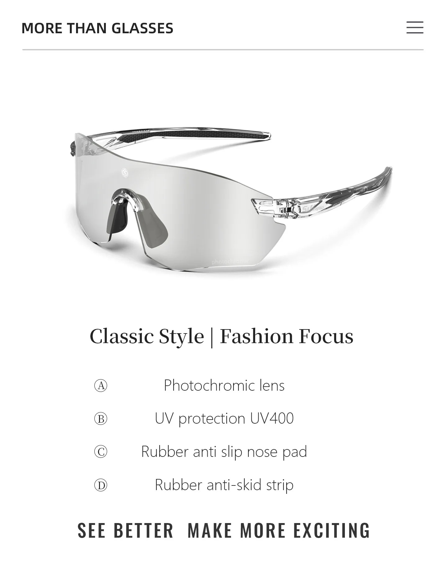 Photochromic Cycling Sunglasses Men Women UV400 Sports Goggles Running Outdoor Day Night Driving Hiking Marathon Eyewear