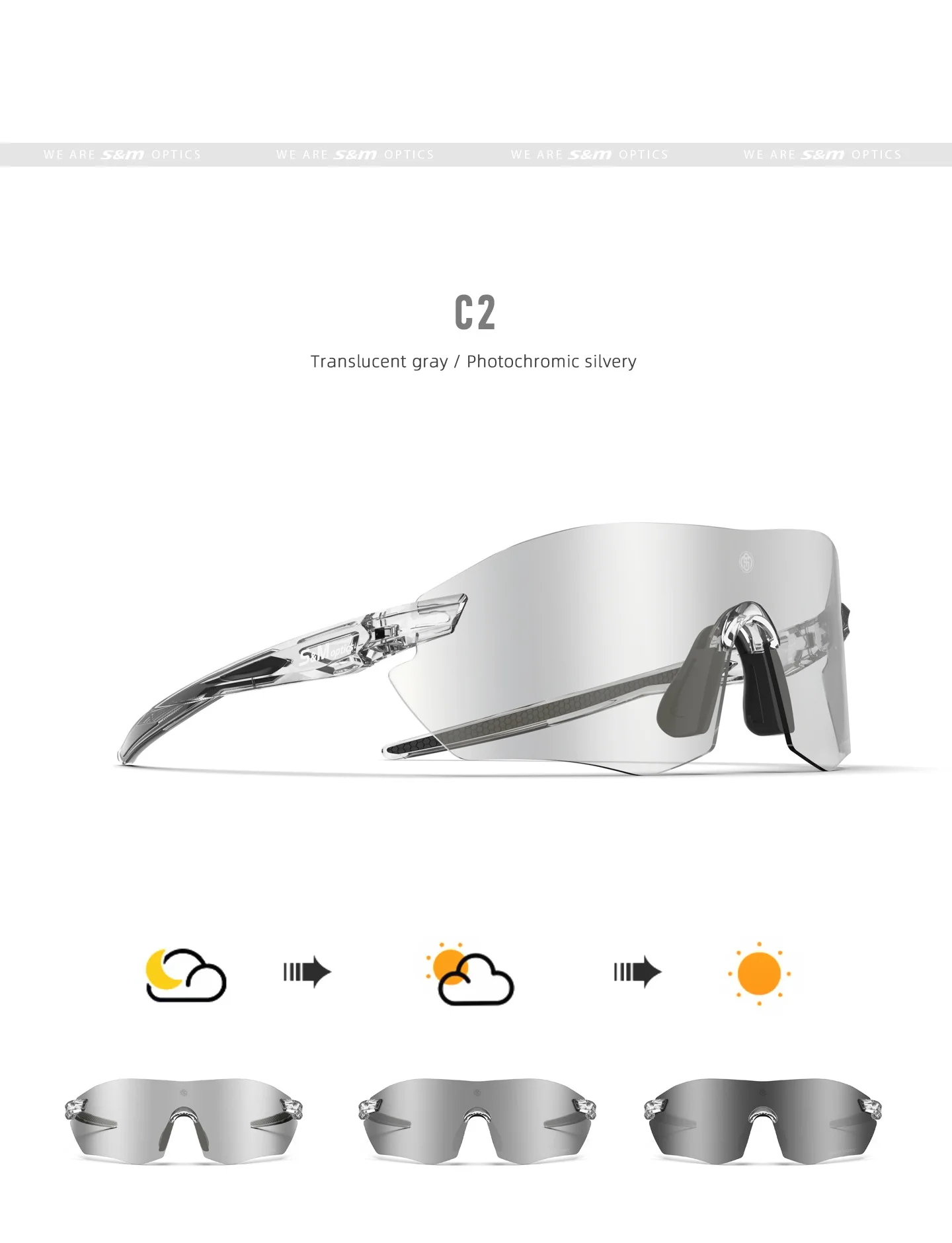 Photochromic Cycling Sunglasses Men Women UV400 Sports Goggles Running Outdoor Day Night Driving Hiking Marathon Eyewear