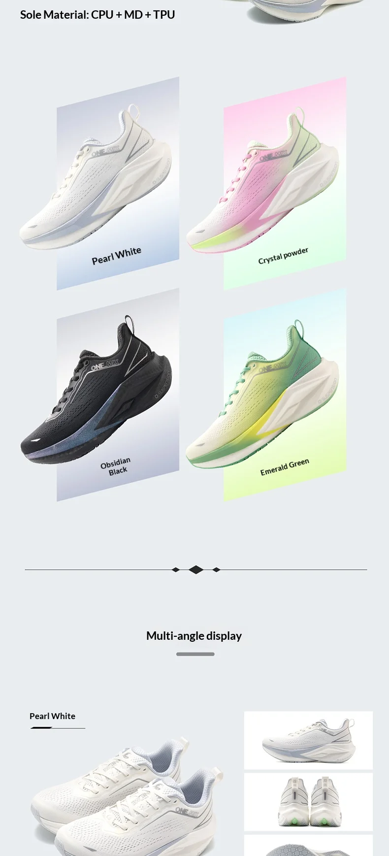 ONEMIX Marathon Professional Running Shoes With Carbon Plate Shock Absorption And Anti-Slip Men's Sports Shoes 25686