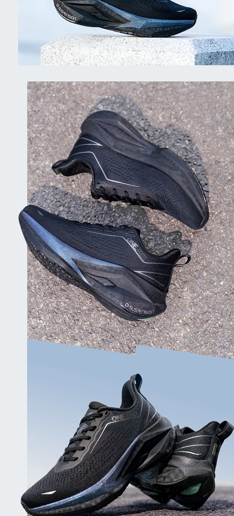ONEMIX Marathon Professional Running Shoes With Carbon Plate Shock Absorption And Anti-Slip Men's Sports Shoes 25686