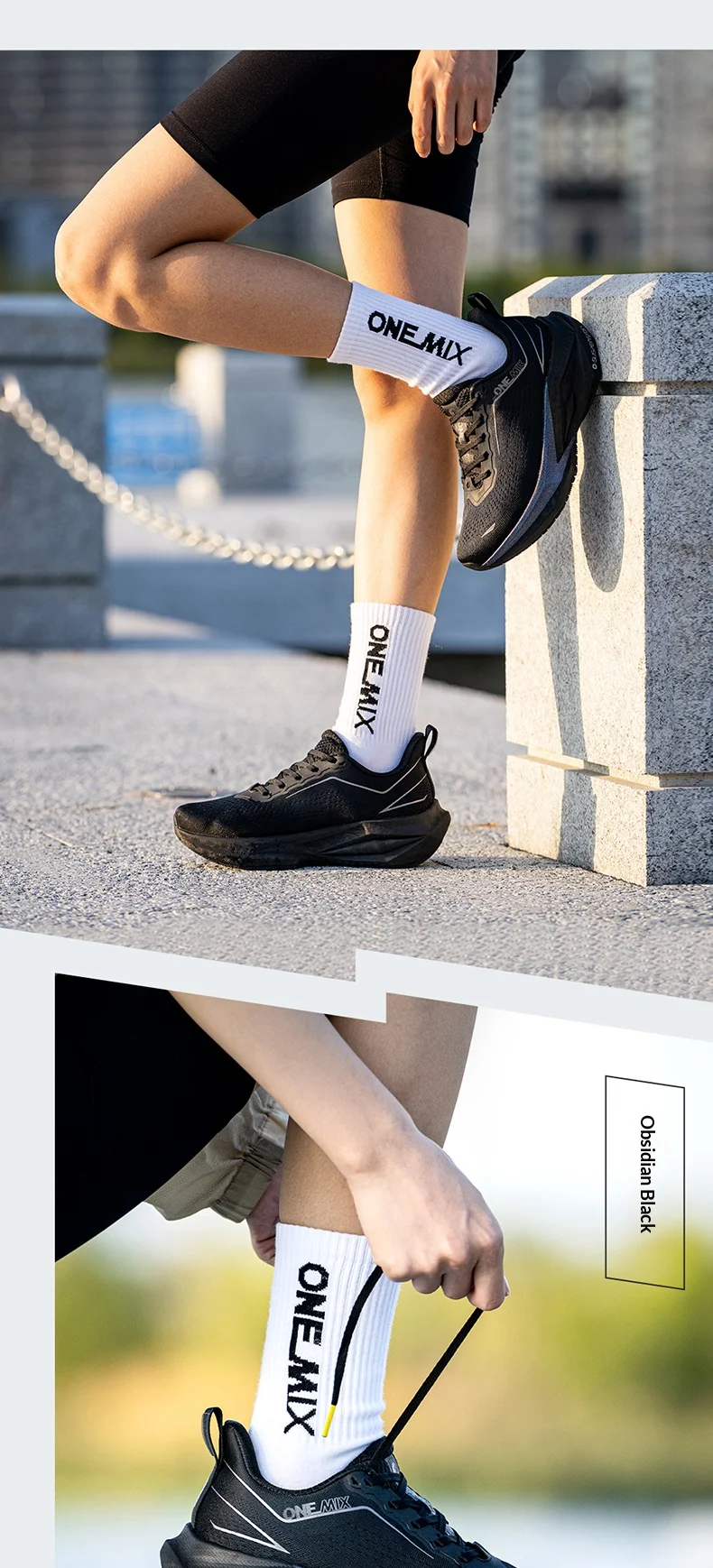 ONEMIX Marathon Professional Running Shoes With Carbon Plate Shock Absorption And Anti-Slip Men's Sports Shoes 25686