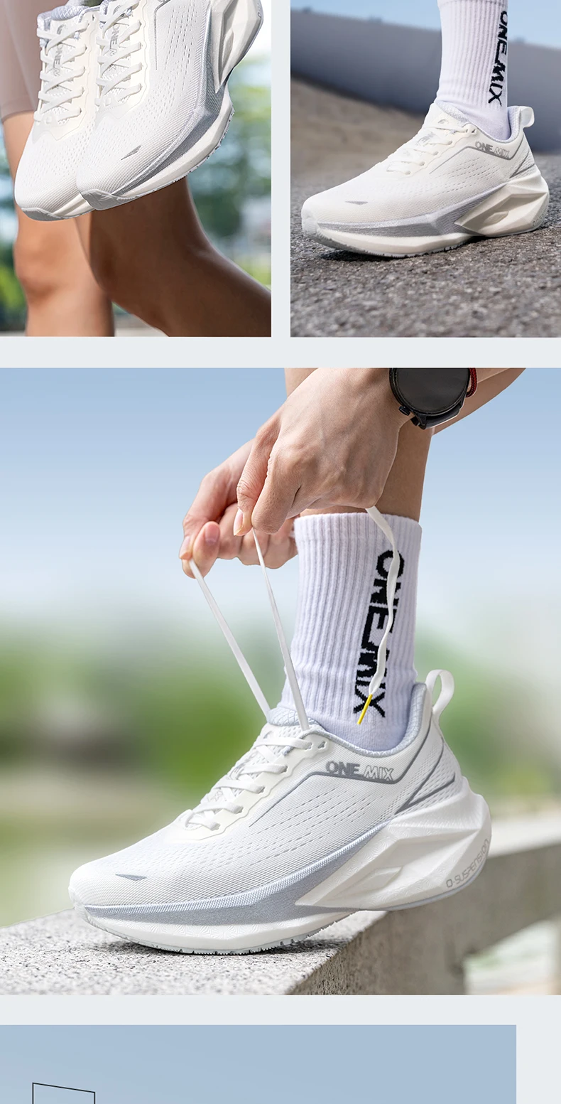 ONEMIX Marathon Professional Running Shoes With Carbon Plate Shock Absorption And Anti-Slip Men's Sports Shoes 25686