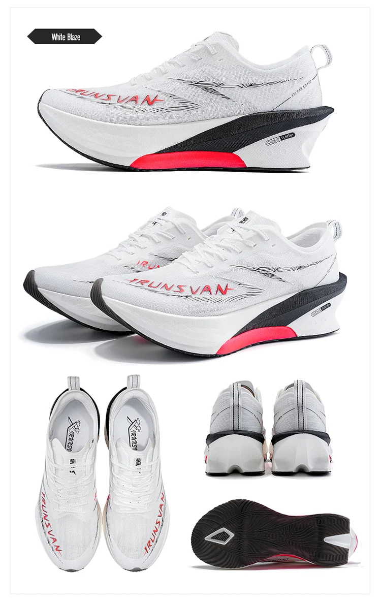IRUNSVAN Men's Full Palm Carbon Plate Marathon Running Shoes Breathable And Comfortable Sports Shoes