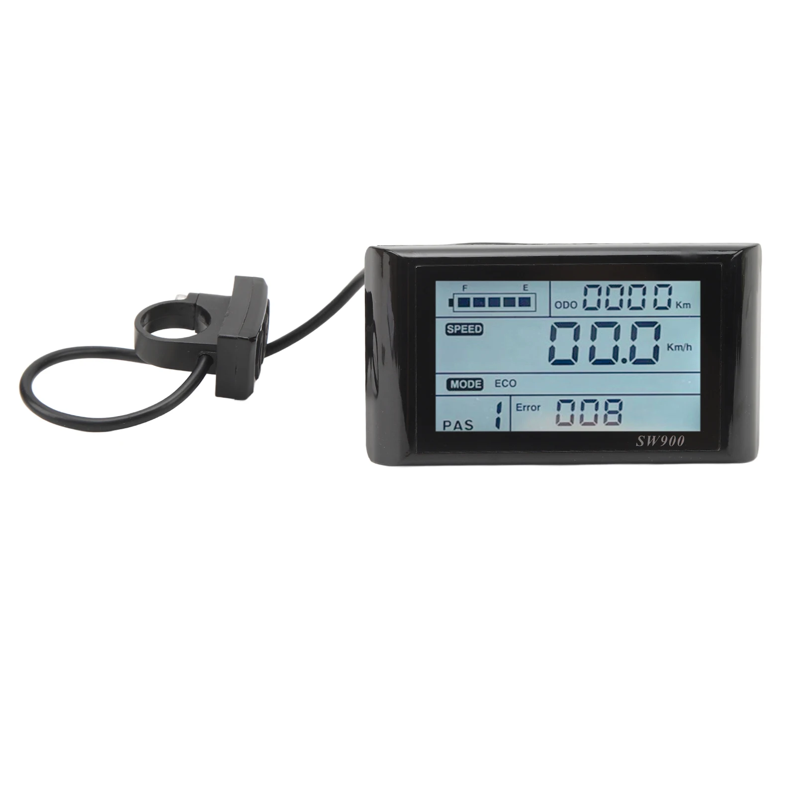 Electric Bike LCD Display 5 Pin 24V 36V 48V Lightweight Waterproof Electric Bike Display Panel Screen
