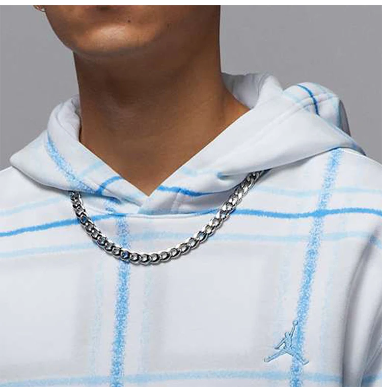 Nike genuine JORDAN Men's Plaid Warm Outdoor Sport Sweatshirt FV7459-100