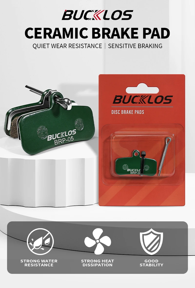 25 Pairs BUCKLOS BRP-05 Bike Disc Brake Pads Ceramic Resin Bicycle Hydraulic Brake Pads for SHIMANO D02S N03A Bicycle Brake Pads