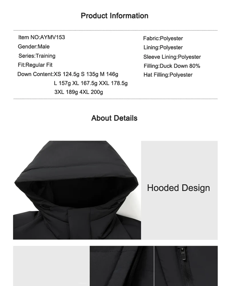 Li-Ning Men's Training Hooded Short Duwn Jacket LN FIR WARM LN WATER PROOF Reflective LiNing Fitness Sport Coats AYMV153