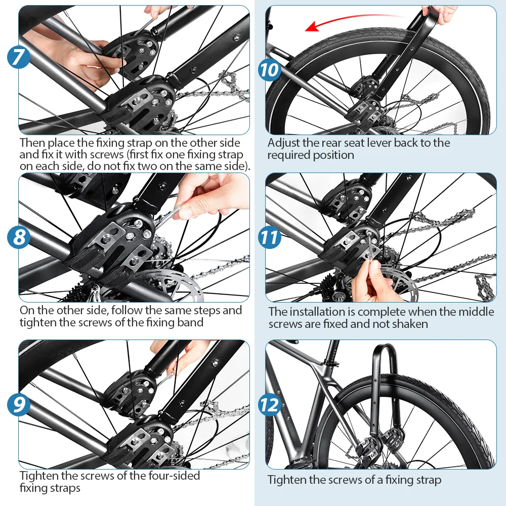 Gravel Bike Aluminum Alloy Bicycle Luggage Carrier Big 10L Capacity Waterproof Travel Bike Bag Bicycle Rear Seat Bag Bikepacking