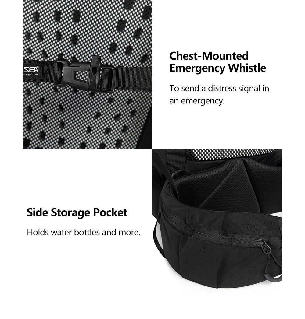 Widesea Camping Climbing Backpacks Sports Waterproof Shoulder Bag Tool Accessories Travel Backpack Camping Equipment Supplies