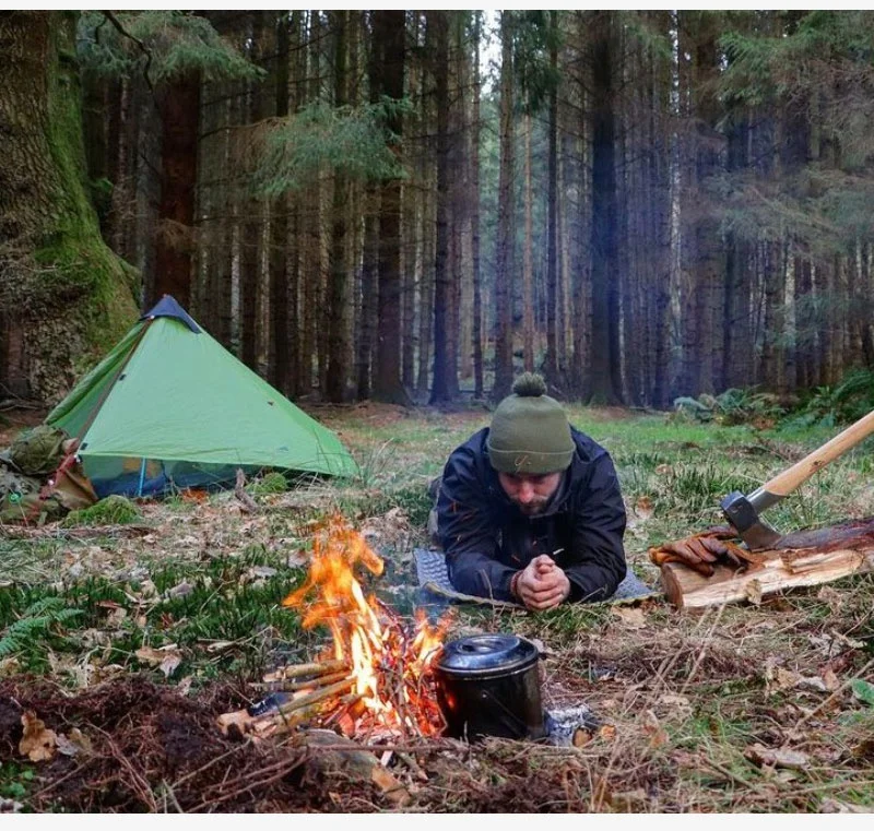 3F UL Gear 2026 Lanshan 1P Tent Outdoor Camping 15D SilNylon Tent Ultralight 760g Waterproof Poleless Tent Trekking Backpacking