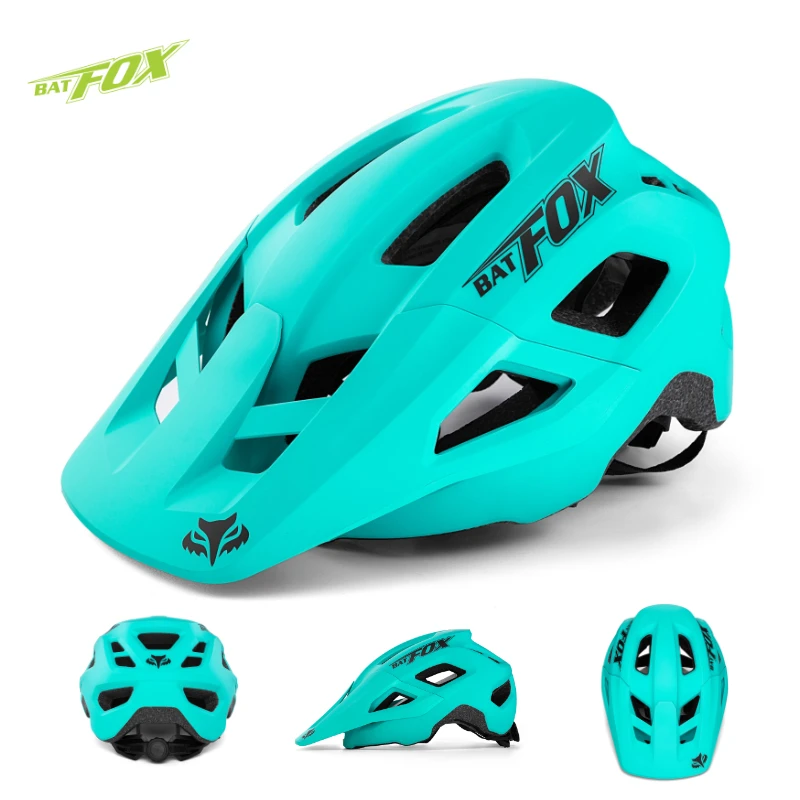 BATFOX Mountain Bike Helmet Can Install a Sports Camera Electric Cycling Gear Safety Cap for Men Women Bat Fox MTB Bicycle Helme