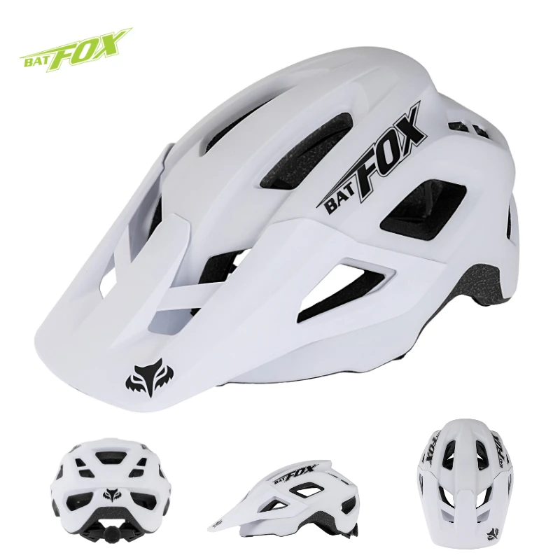 BATFOX Mountain Bike Helmet Can Install a Sports Camera Electric Cycling Gear Safety Cap for Men Women Bat Fox MTB Bicycle Helme