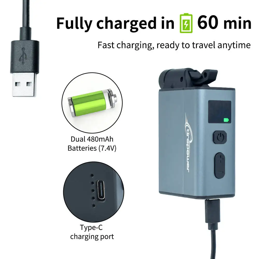 Electric Bike Air Pump Fast Inflation with Gauge 120PSI Tire Inflator Aluminum Alloy Pump with Presta & Schrader & Clik Valve