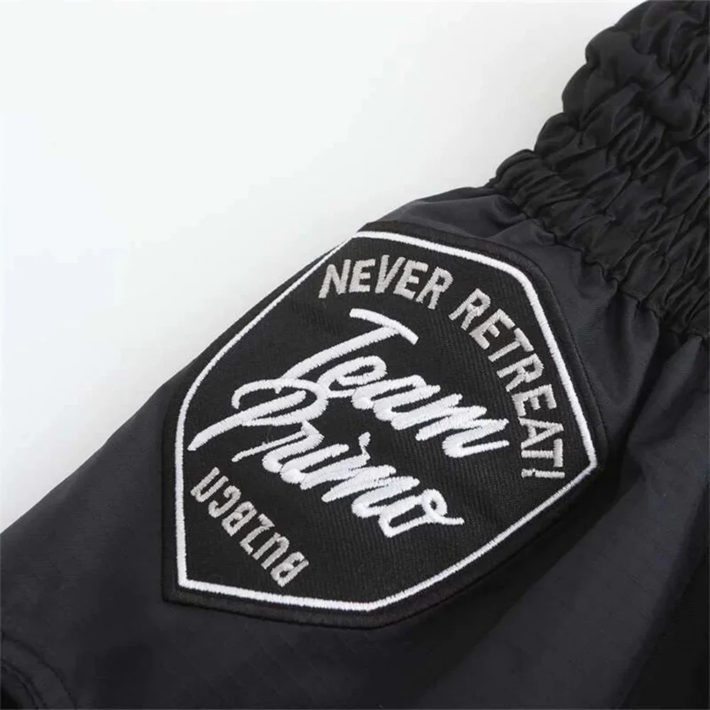 Embroidery StyleTraining Muay Thai Gym Fighting Shorts Fitness Combat Sports Pants Boxing Shorts Sweat Pants
