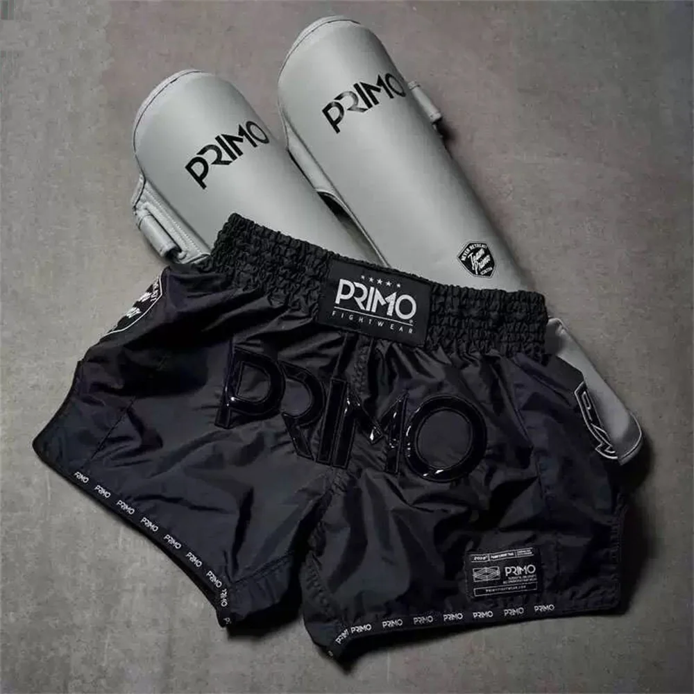 Embroidery StyleTraining Muay Thai Gym Fighting Shorts Fitness Combat Sports Pants Boxing Shorts Sweat Pants