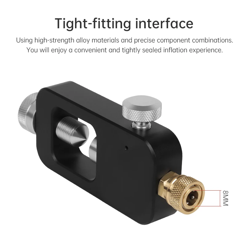 DIDEEP Mini Tank Inflation Device DIN Valve Scuba Adapter for HPA Scuba Fill Station,High Pressure Diving Cylinder Accessories