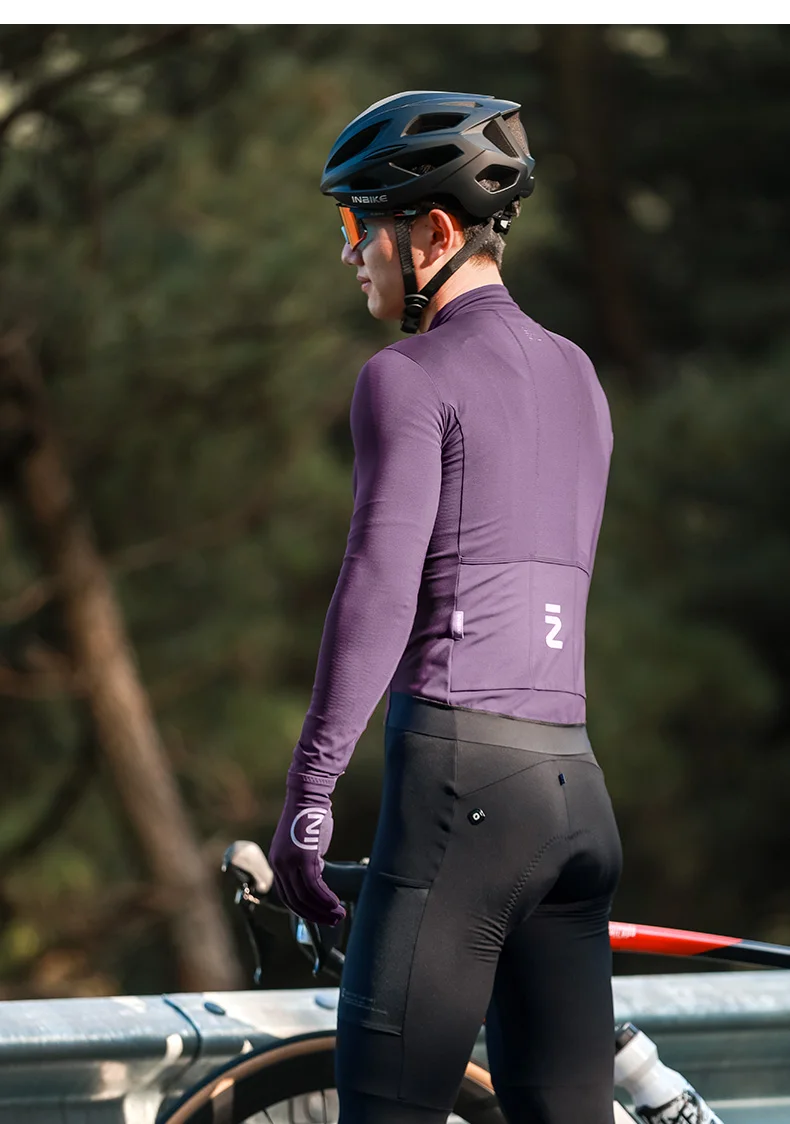 INBIKE Winter Cycling Clothing for Men Thermal Bike Jersey Long Sleeve Shirt Windproof Quick Dry Road Mountain Bicycle Clothing