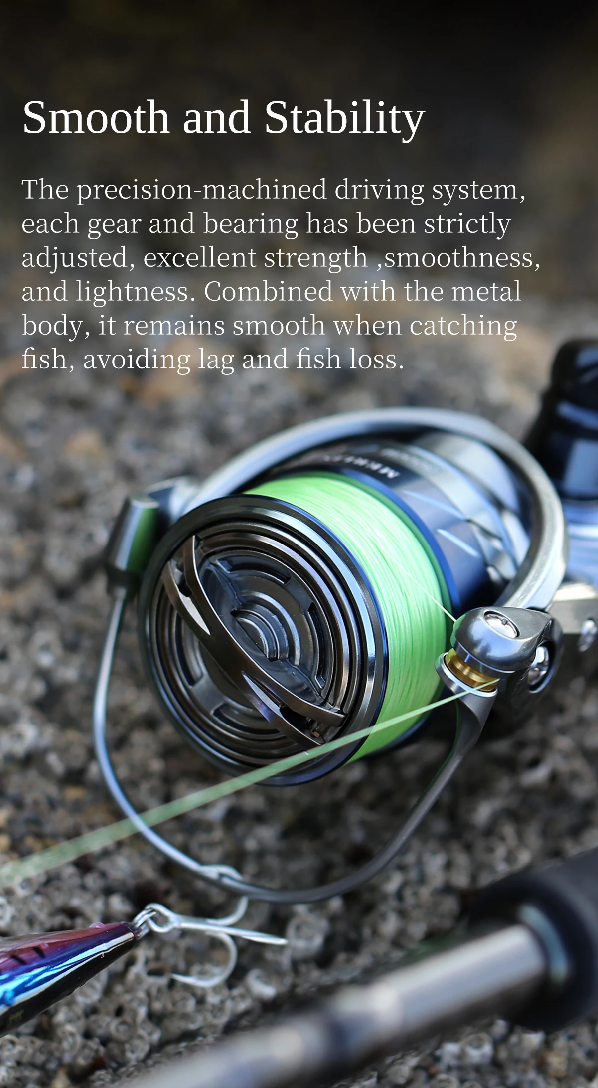 TSURINOYA Finesse MERLIN 1000 C2000S 165g METAL Spinning reel 5KG Max Drag Saltwater Reel Bass Pike Wheel