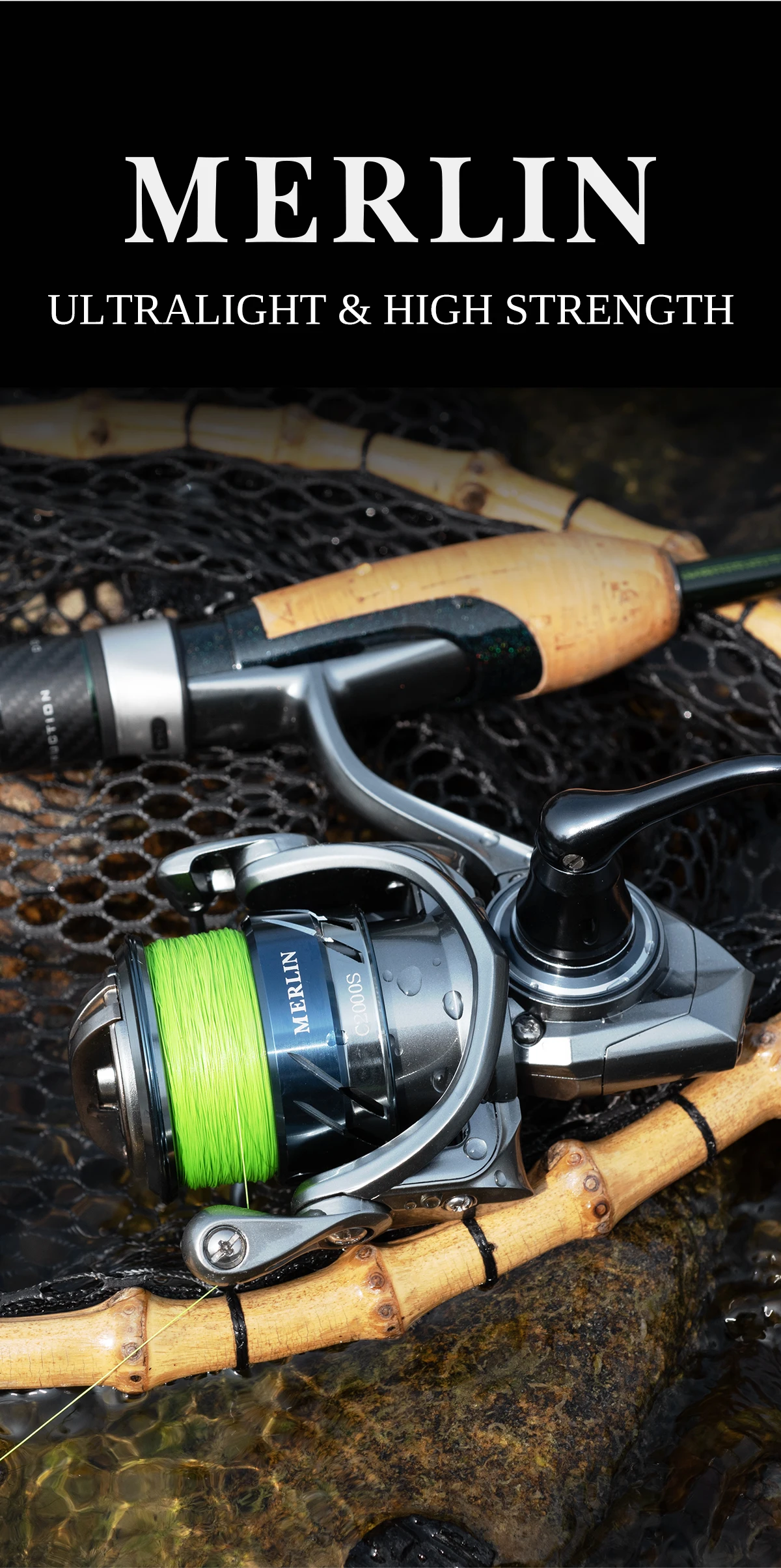 TSURINOYA Finesse MERLIN 1000 C2000S 165g METAL Spinning reel 5KG Max Drag Saltwater Reel Bass Pike Wheel