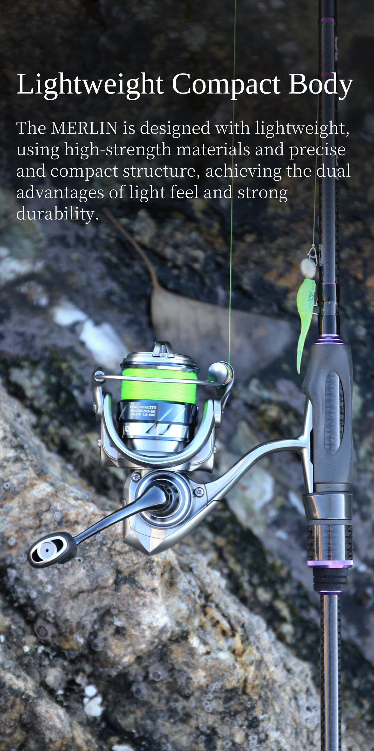 TSURINOYA Finesse MERLIN 1000 C2000S 165g METAL Spinning reel 5KG Max Drag Saltwater Reel Bass Pike Wheel