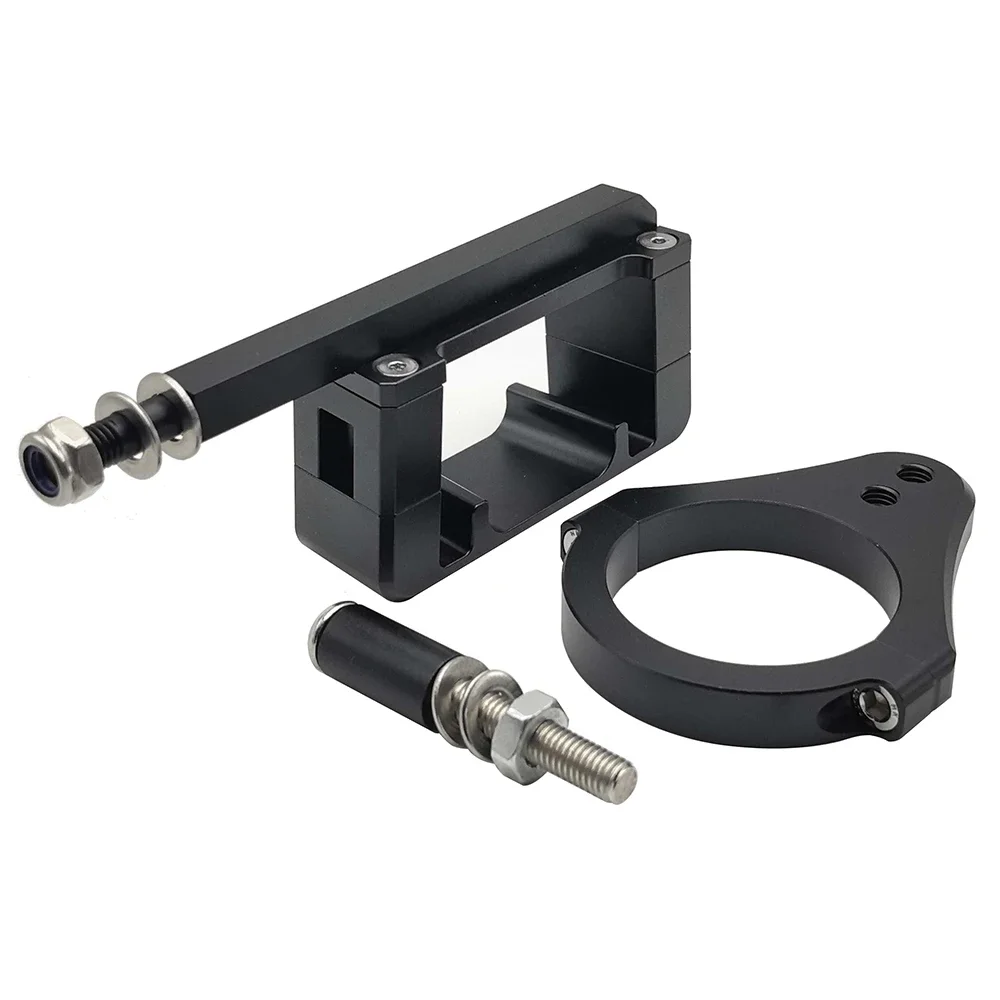 For Scooter Kukirin G2 Master Steering Damper Bracket CNC Carbon Fiber Stabilizer Steering Damper Adjustable Steering Damper Kit