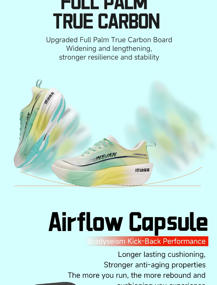 IRUNSVAN Carbon Board Outdoor Running Shoes Marathon Running Shoes Sports Shoes Men's Shoes Track Shoes