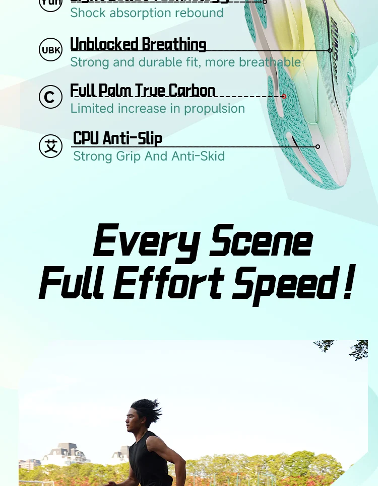IRUNSVAN Carbon Board Outdoor Running Shoes Marathon Running Shoes Sports Shoes Men's Shoes Track Shoes