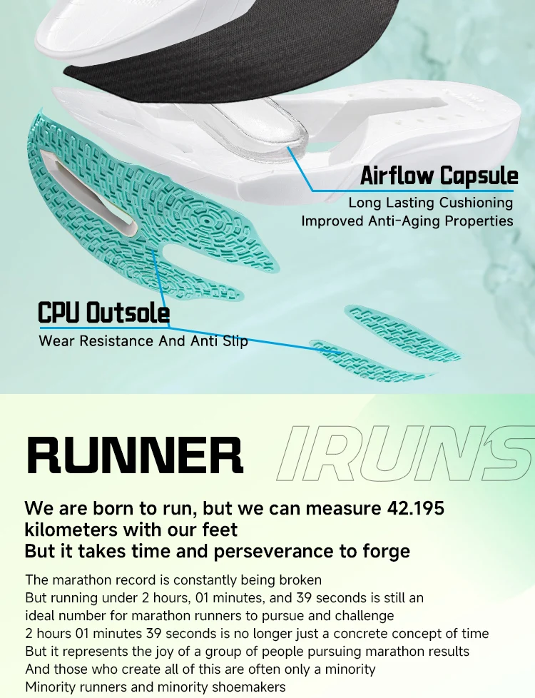 IRUNSVAN Carbon Board Outdoor Running Shoes Marathon Running Shoes Sports Shoes Men's Shoes Track Shoes