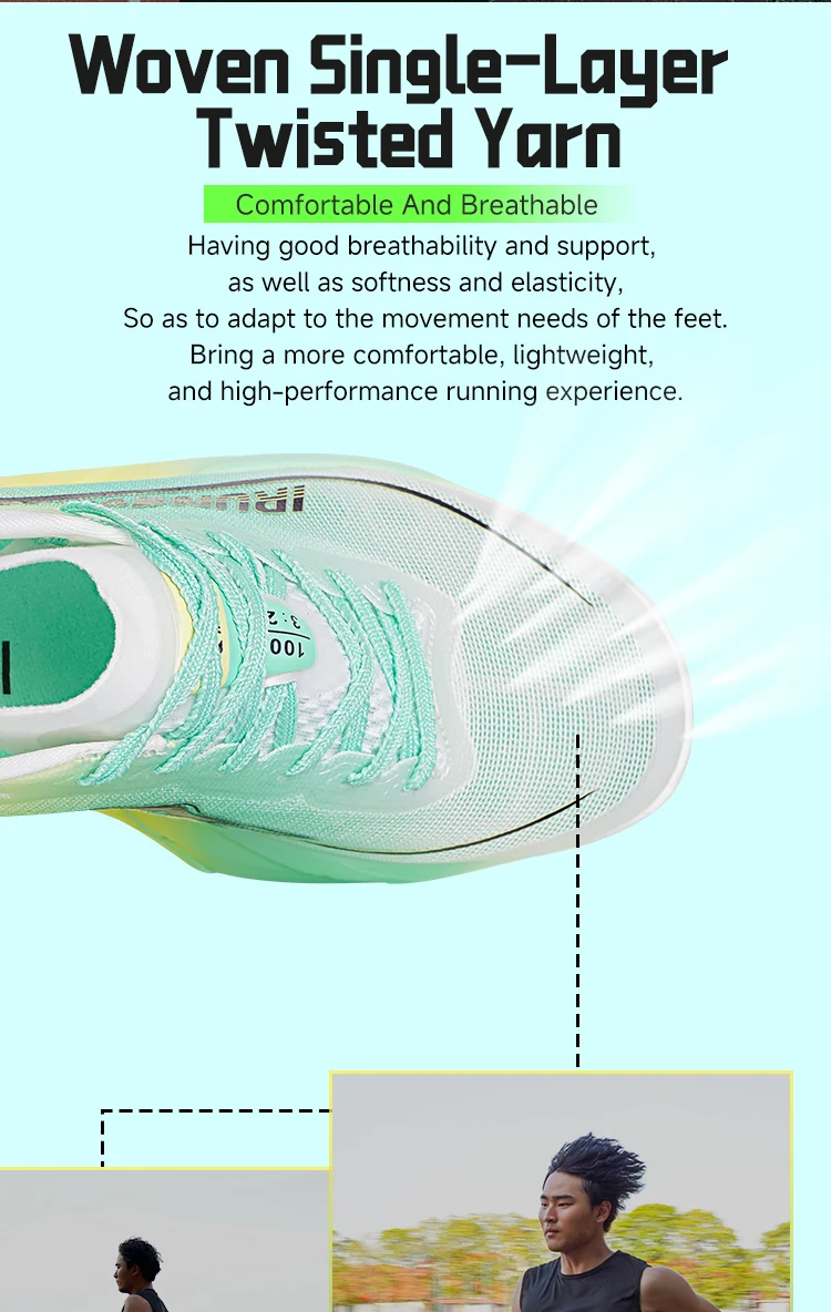IRUNSVAN Carbon Board Outdoor Running Shoes Marathon Running Shoes Sports Shoes Men's Shoes Track Shoes
