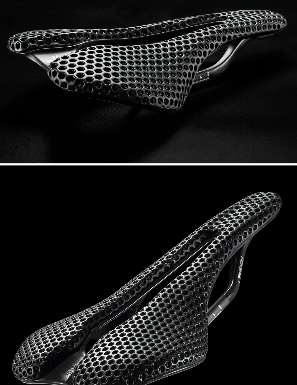 2026 RYET Carbon 3D Printed Bike Saddle, 145mm Light Road MTB Mountain Racing Bicycle Seat Cushion Cycling Seating Accessories